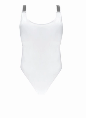 White Precious Details Monokini