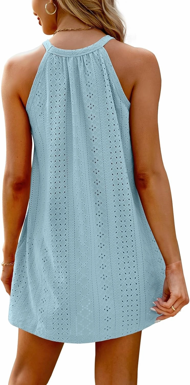 WIHOLL Swimsuit Cover Up for Women Crochet Hollow Out Summer Dresses for Women 2025