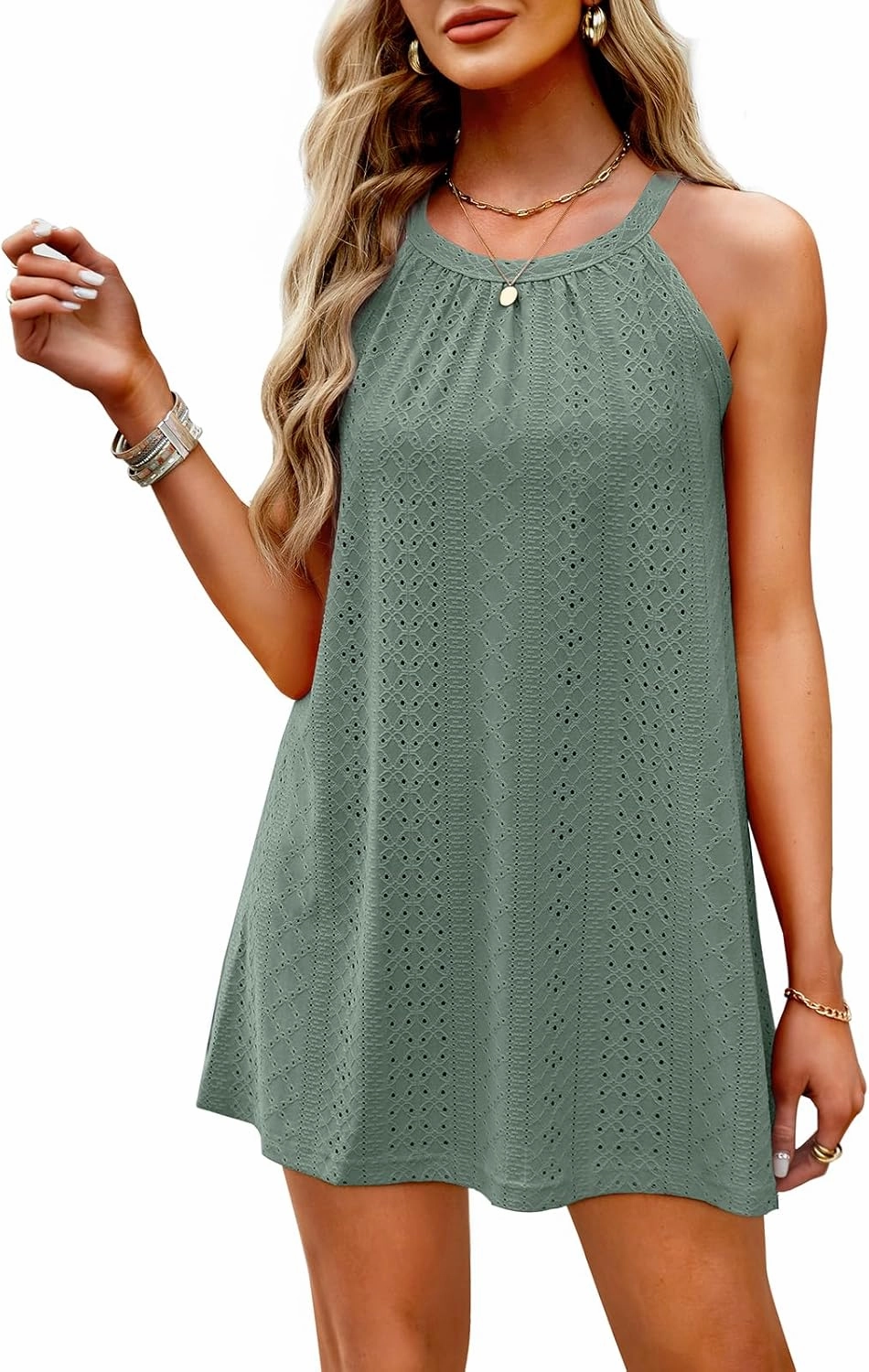 WIHOLL Swimsuit Cover Up for Women Crochet Hollow Out Summer Dresses for Women 2025