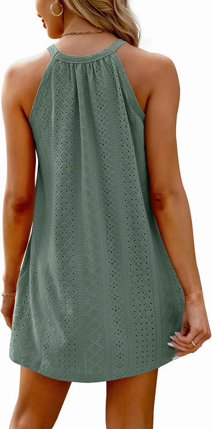WIHOLL Swimsuit Cover Up for Women Crochet Hollow Out Summer Dresses for Women 2025