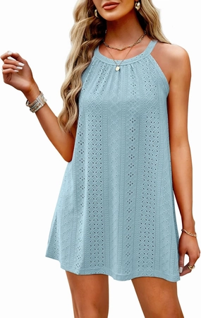 WIHOLL Swimsuit Cover Up for Women Crochet Hollow Out Summer Dresses for Women 2025