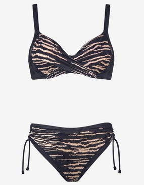 Wild Adventures Underwired Bikini Set - Tiger