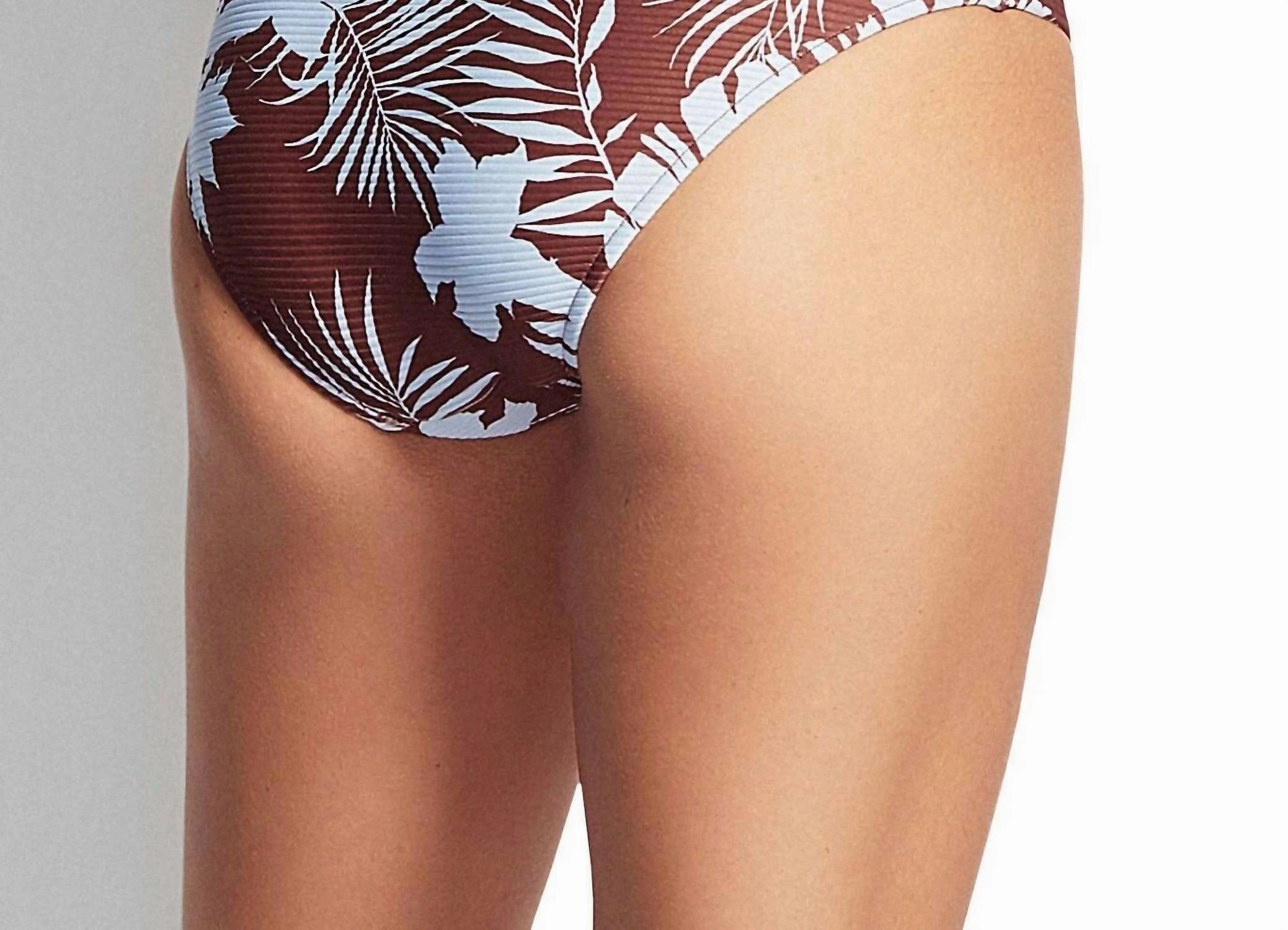 Wild Tropics Hipster Bikini Bottom In Amber