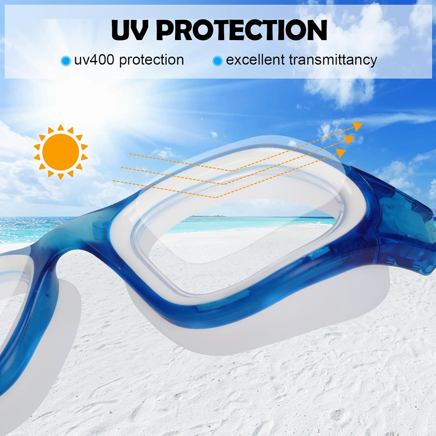 WIN.MAX Polarized Swimming Goggles Swim Pool Goggles Anti Fog Anti UV No Leakage Clear Vision for Men Women Adults Teenagers