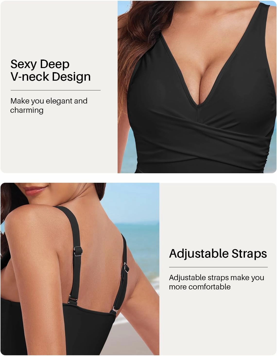 Women One Piece Swimsuit Tummy Control Bathing Suits for Women Slimming Ruched Swimsuits Cutout Swimwear