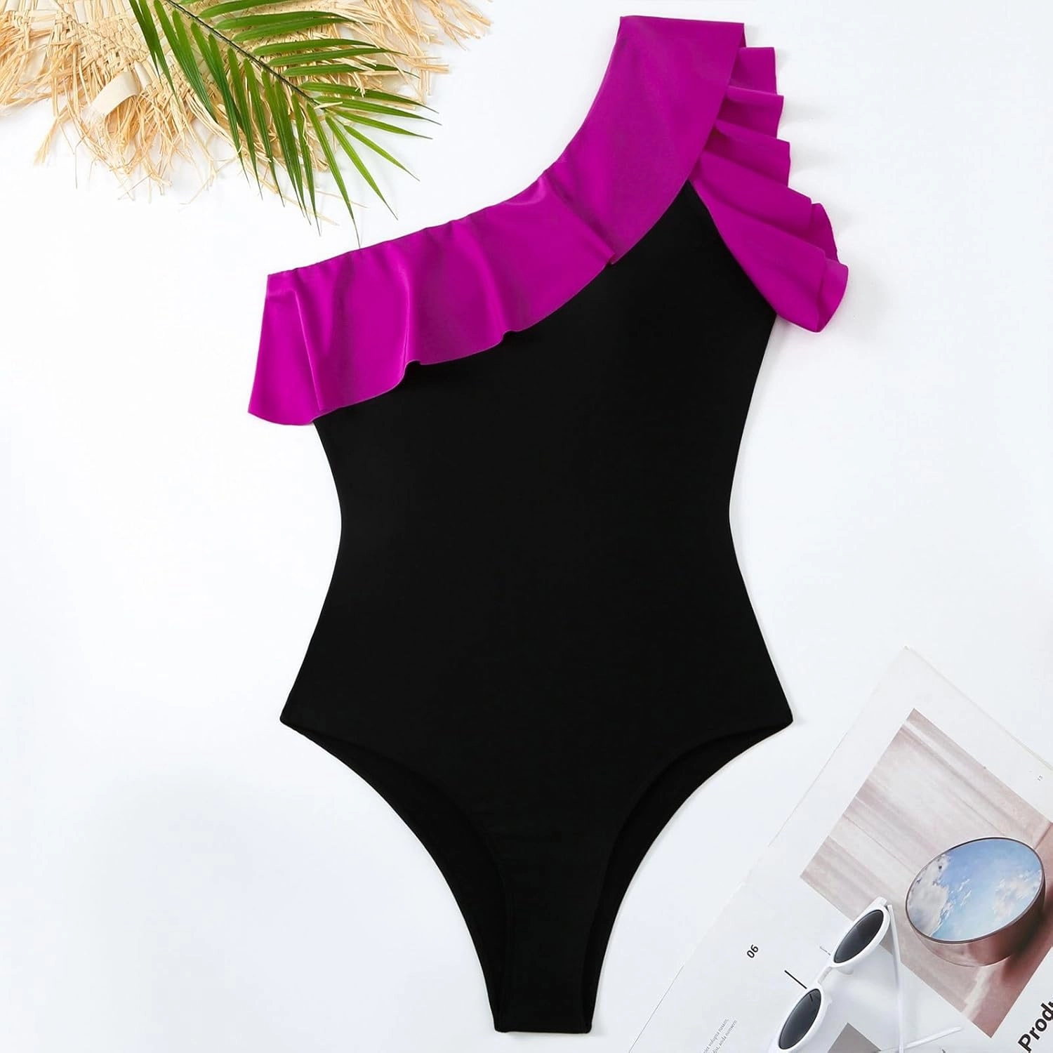 Women One Piece Swimsuit with Cover up Set High Waisted Beach Wrap Skirt Two Piece Bathing Suit