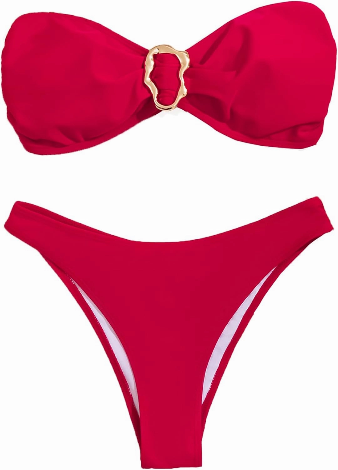 Women's Bandeau Strapless Bikini Sets Sexy Brazilian Swimsuits 2 Pieces