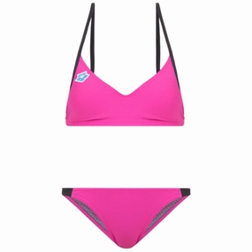 WOMEN'S ICONS TRIANGLE BIKINI - PINK FLAMBE