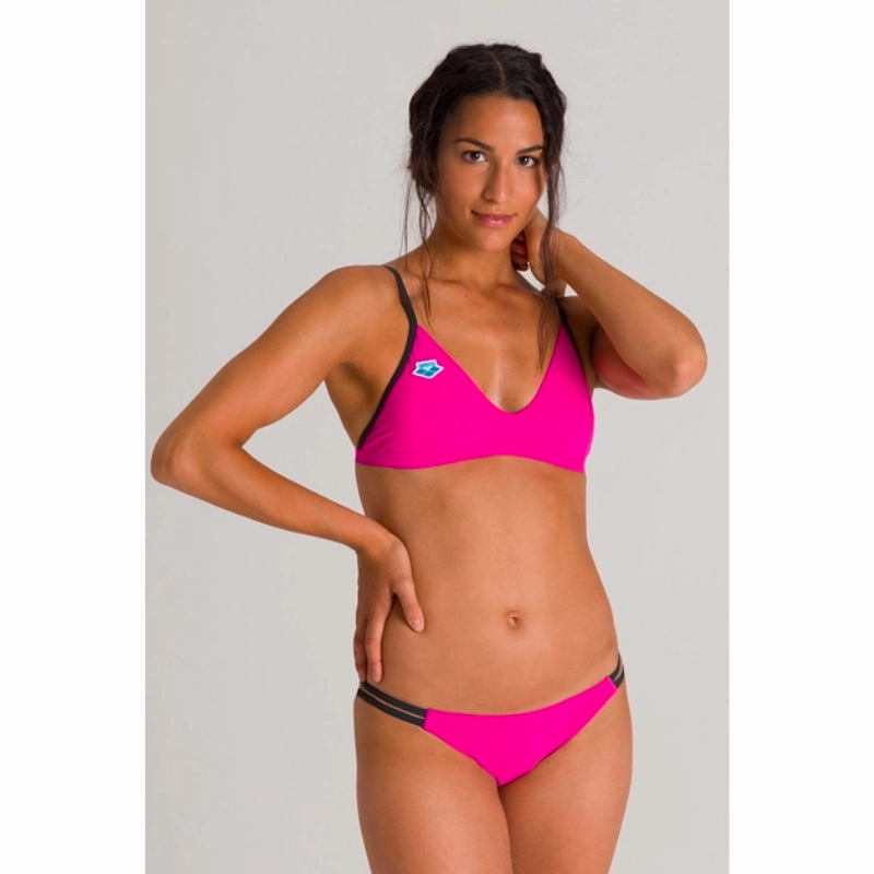 WOMEN'S ICONS TRIANGLE BIKINI - PINK FLAMBE