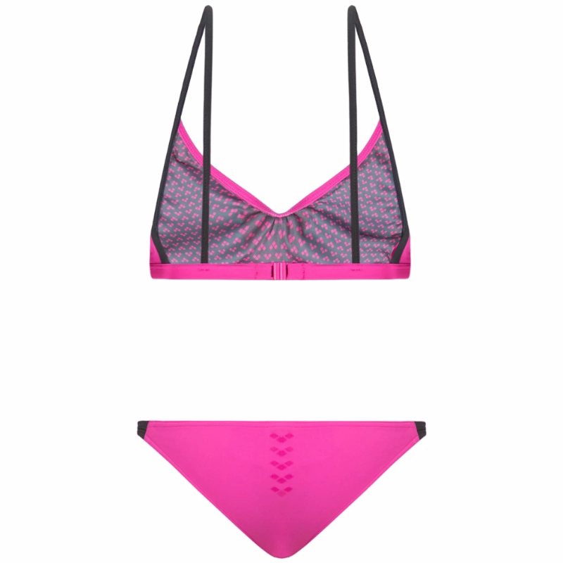 WOMEN'S ICONS TRIANGLE BIKINI - PINK FLAMBE