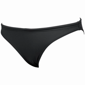 WOMEN'S REAL BRIEF BIKINI BOTTOM - BLACK/YELLOW STAR