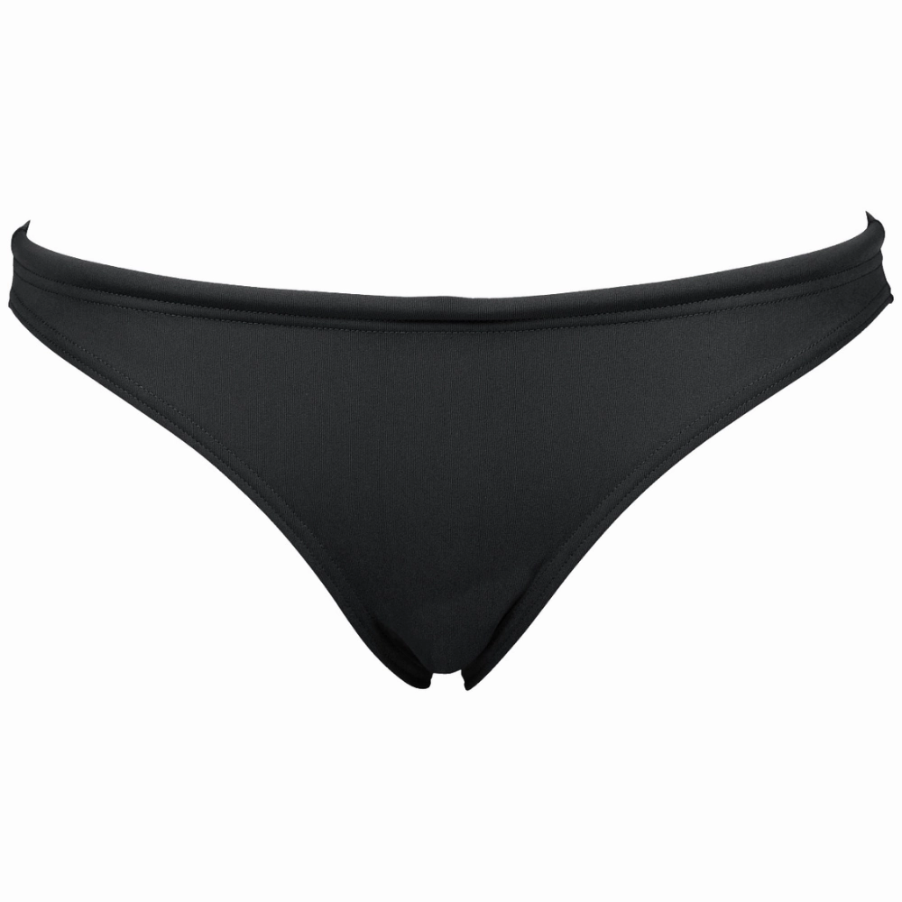 WOMEN'S REAL BRIEF BIKINI BOTTOM - BLACK/YELLOW STAR