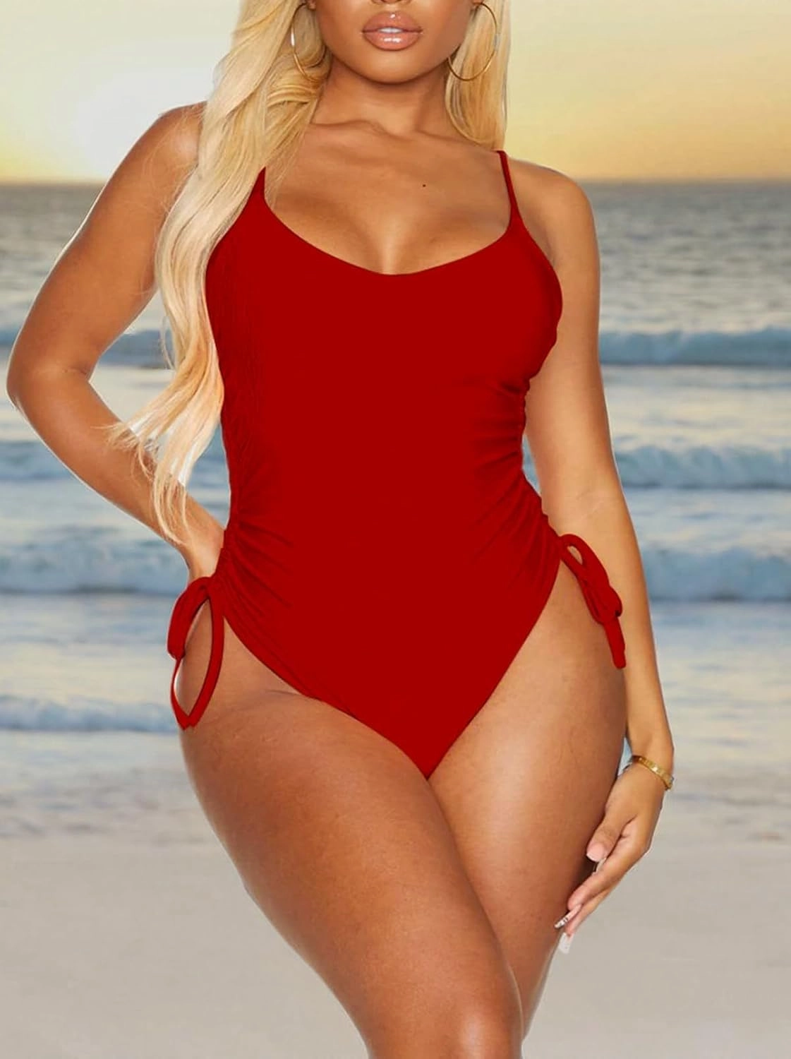 Women's Sexy One Piece Bathing Suit Tummy Control Swimsuit