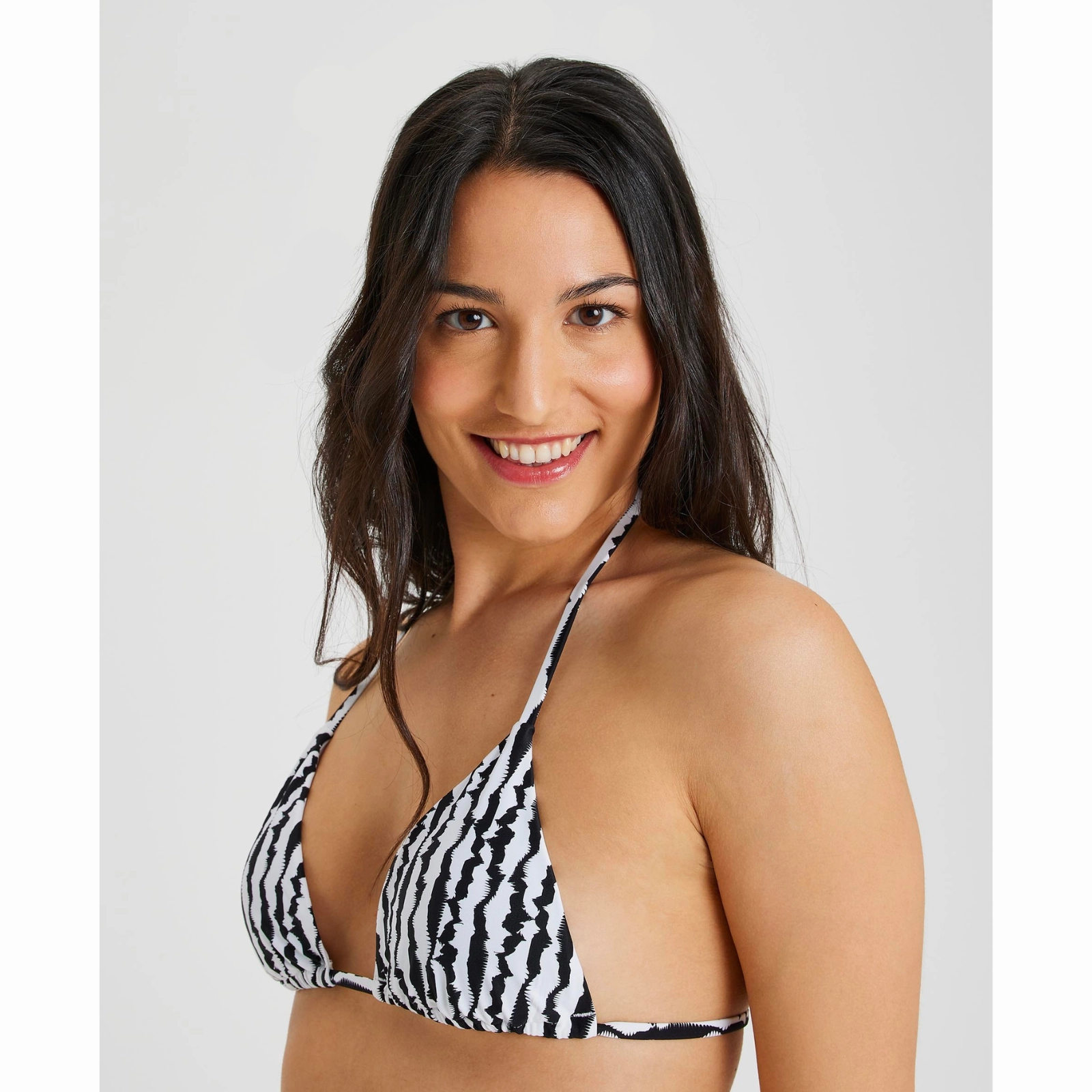 WOMEN'S TRIANGLE BIKINI ALLOVER - BLACK/MULTI