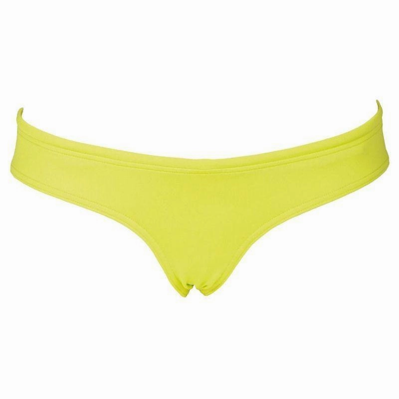 WOMEN'S UNIQUE BRIEF BIKINI BOTTOM - SOFT GREEN/YELLOW STAR