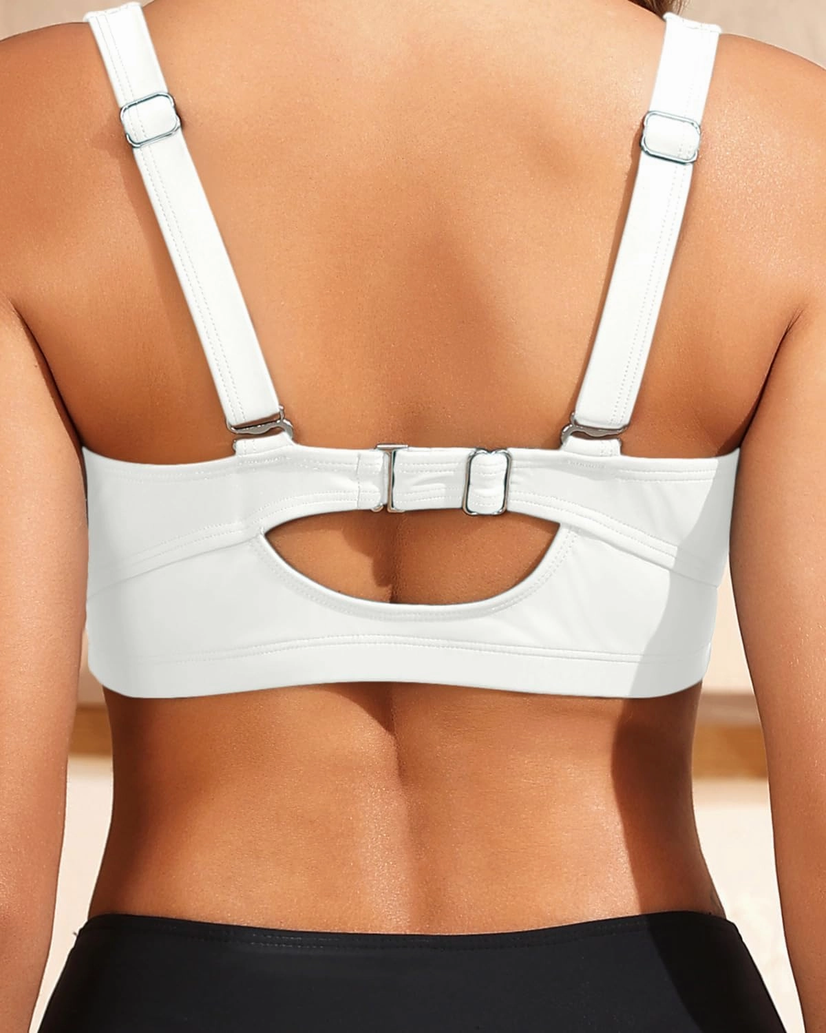 Women Underwire Bikini Top - Supportive Push Up Swim Top Only 2025 Retro Bathing Suit Tops