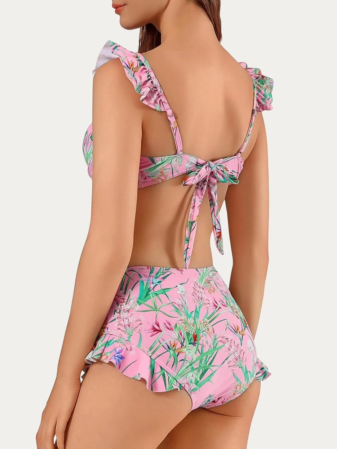 Womens 3 Piece Swimsuits with Cover Up 3 Pieces Bikini Set with Sarong High Waisted Bikini with Beach Cover Up Set