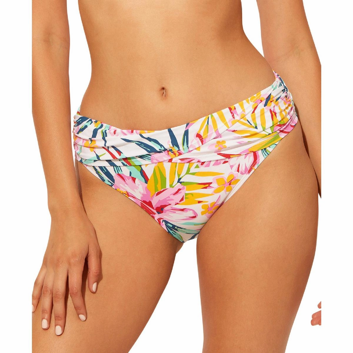 Womens Floral Sarong One-Piece Swimsuit