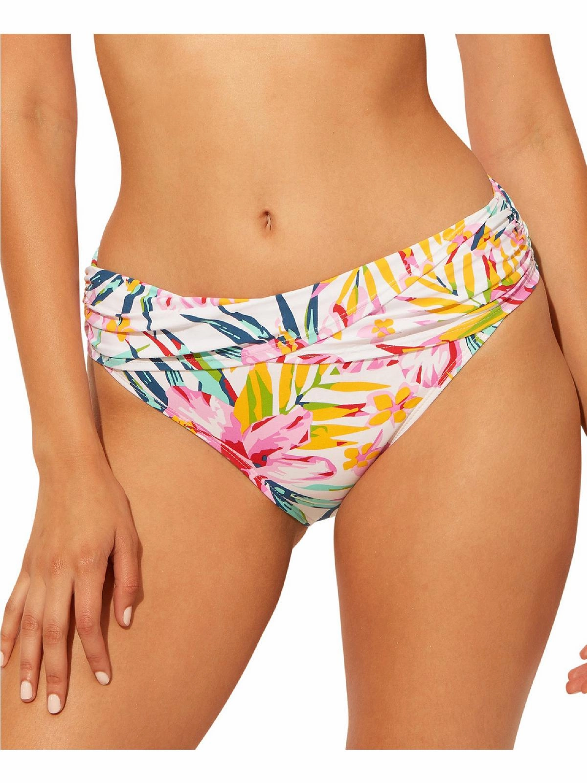 Womens Floral Sarong One-Piece Swimsuit