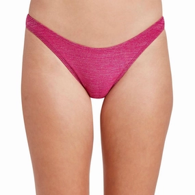Womens Metallic Bikini Swim Bottom Separates