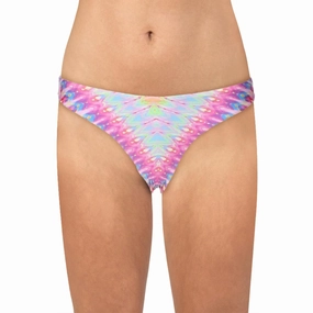 Womens Printed Bikini Swim Bottom Separates