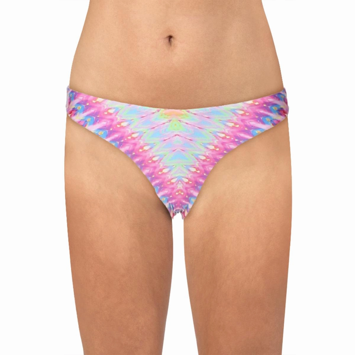 Womens Printed Bikini Swim Bottom Separates