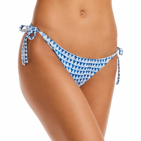 Womens Side Tie High Leg Swim Bottom Separates