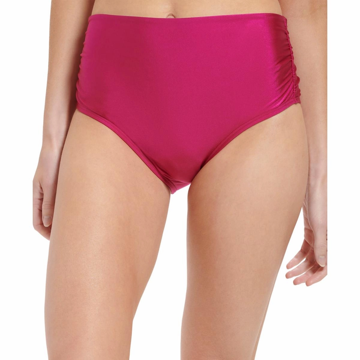 Womens Solid Nylon Swim Bottom Separates