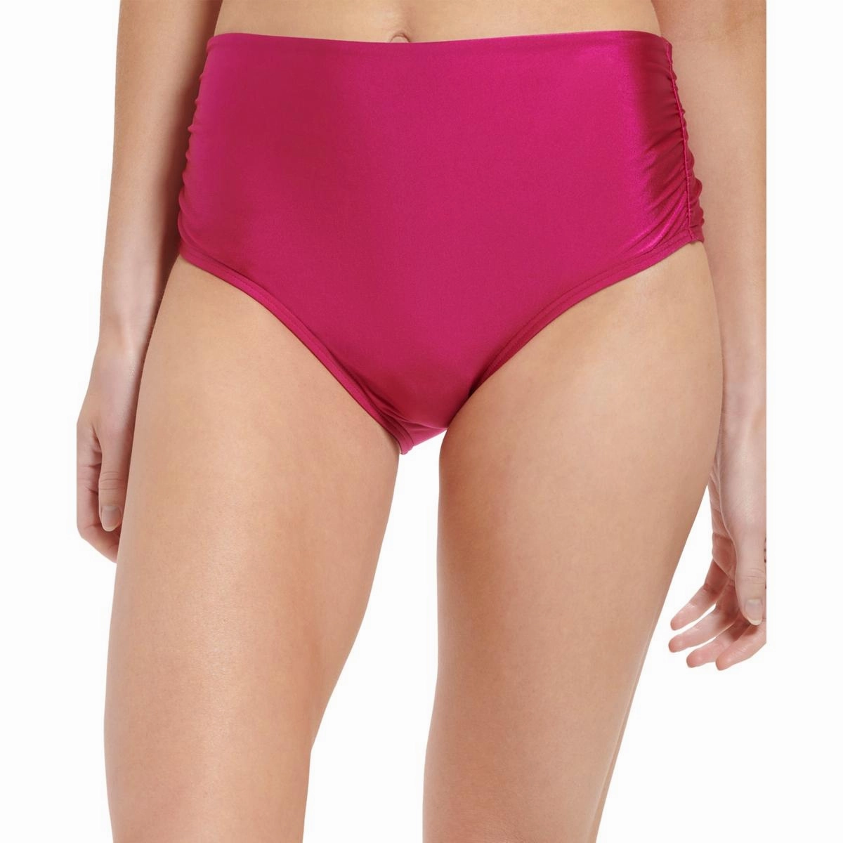 Womens Solid Nylon Swim Bottom Separates