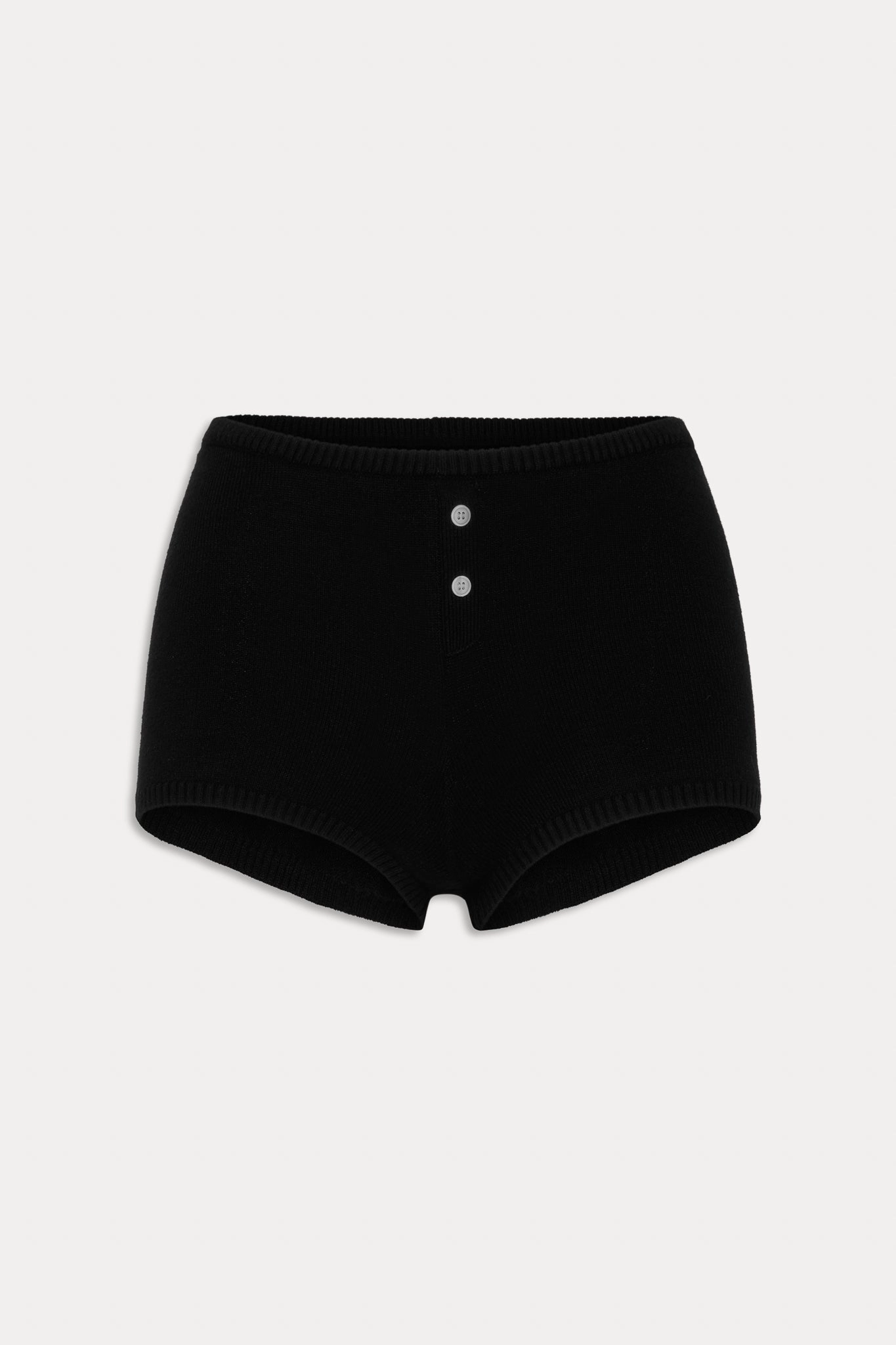 x BELLA HADID Bradley Knit Booty Shorts - Lone Star Black