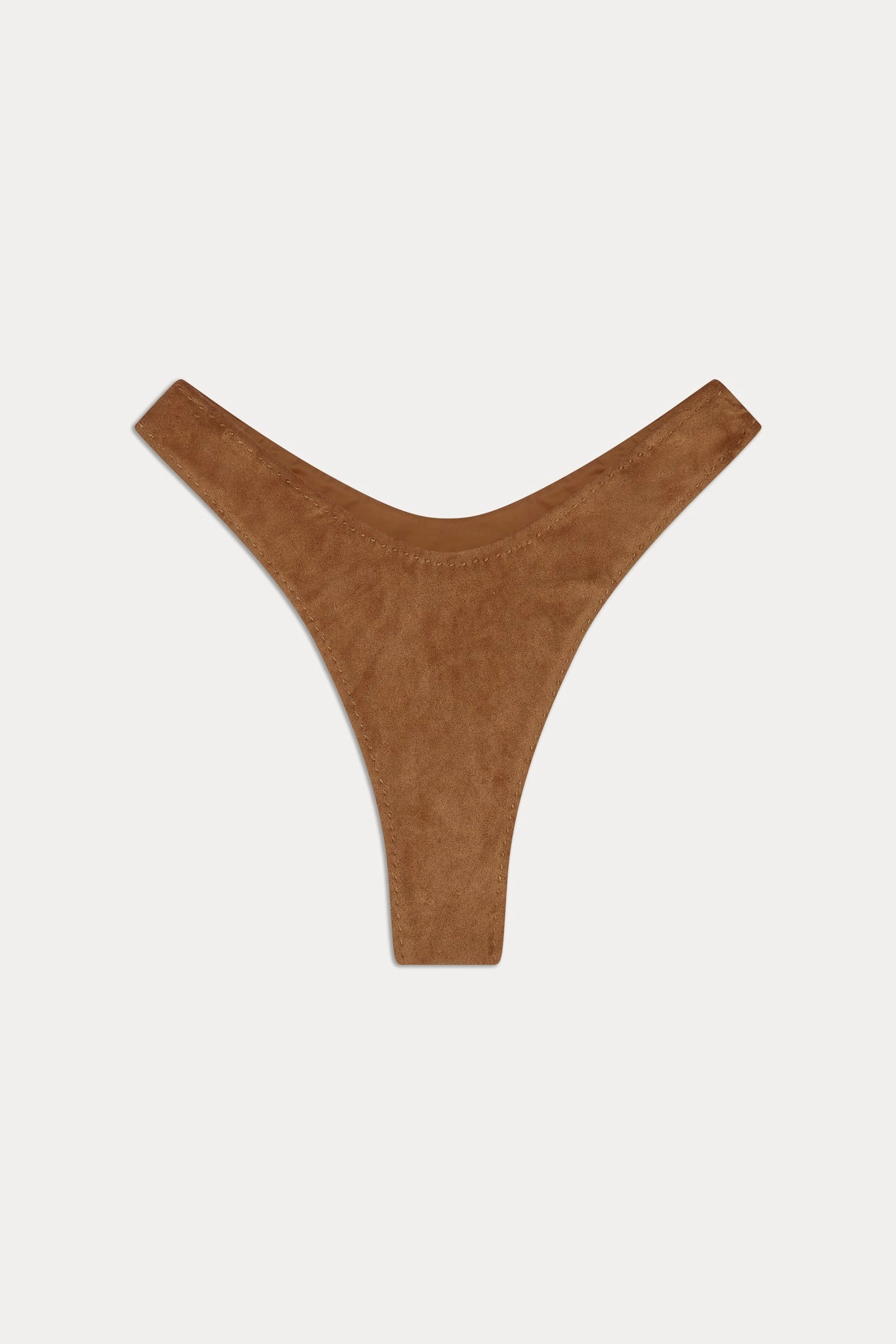 x BELLA HADID Full Moon Suede Bikini Bottom - Sunkissed Suede