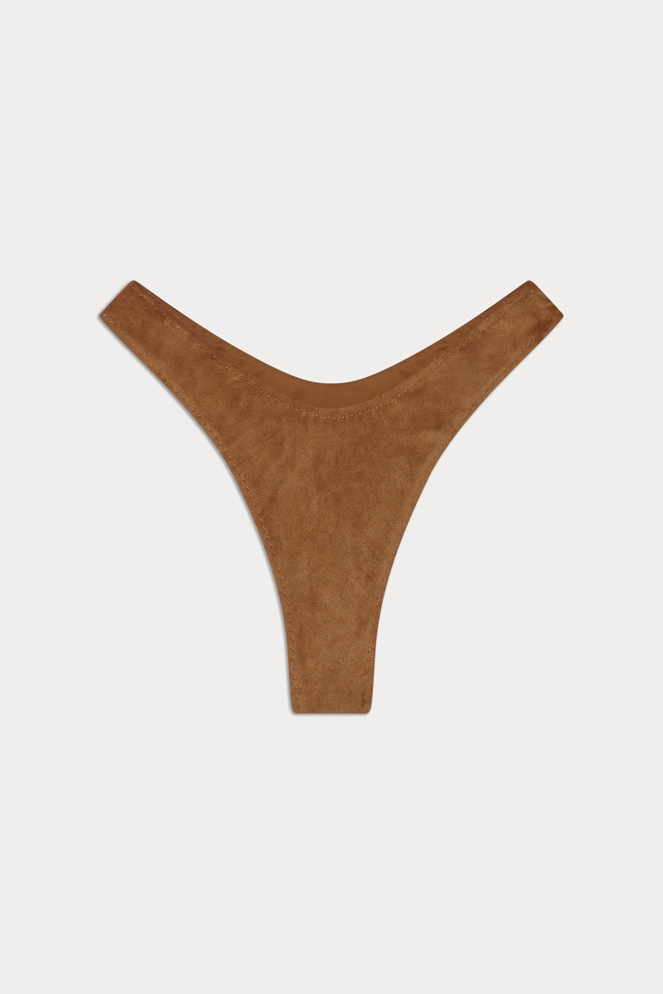 x BELLA HADID Full Moon Suede Bikini Bottom - Sunkissed Suede