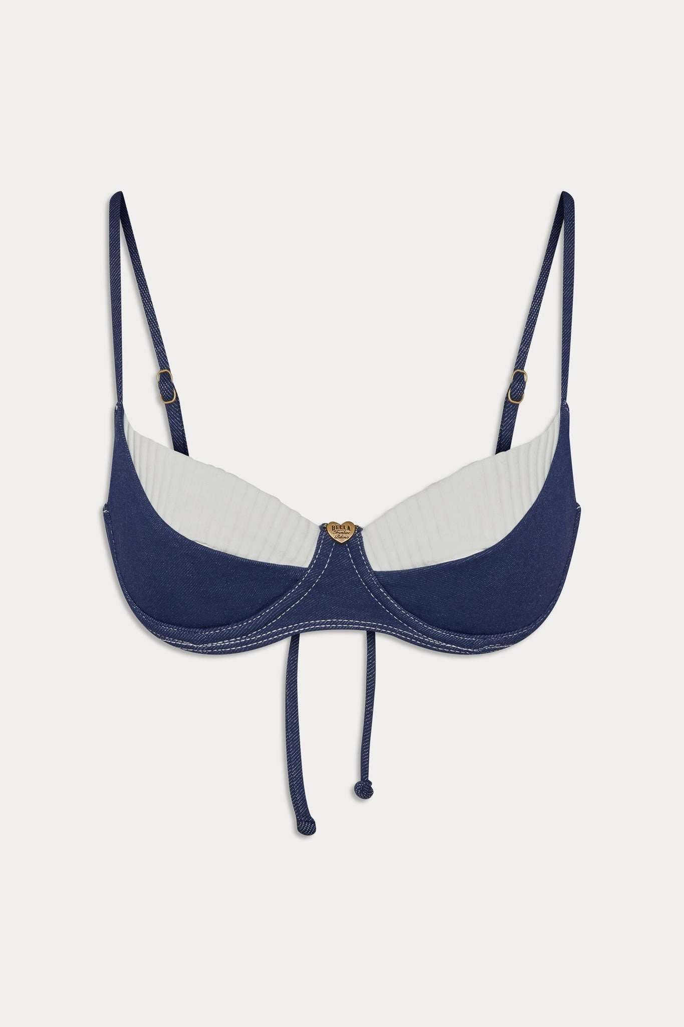 x BELLA HADID Jolene Underwire Bikini Top - Summer Denim