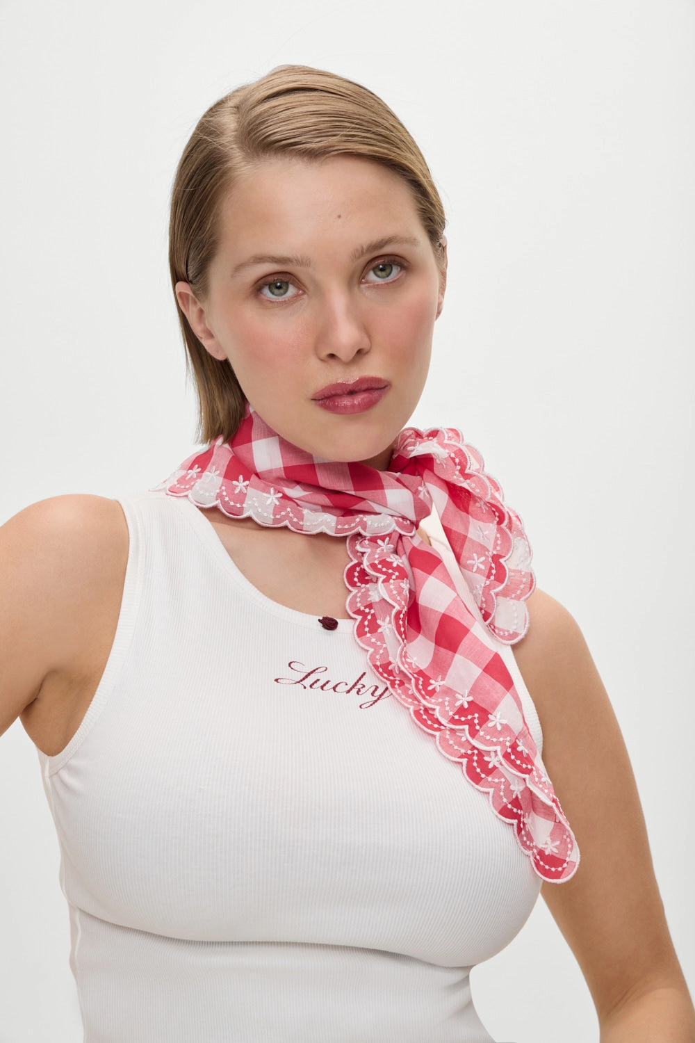 x BELLA HADID Little Miss Head Scarf - Malibu Picnic