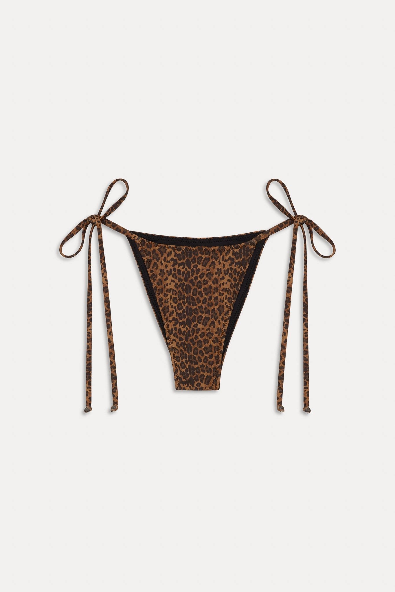 x BELLA HADID Mackenzie String Bikini Bottom - Lucky Leopard