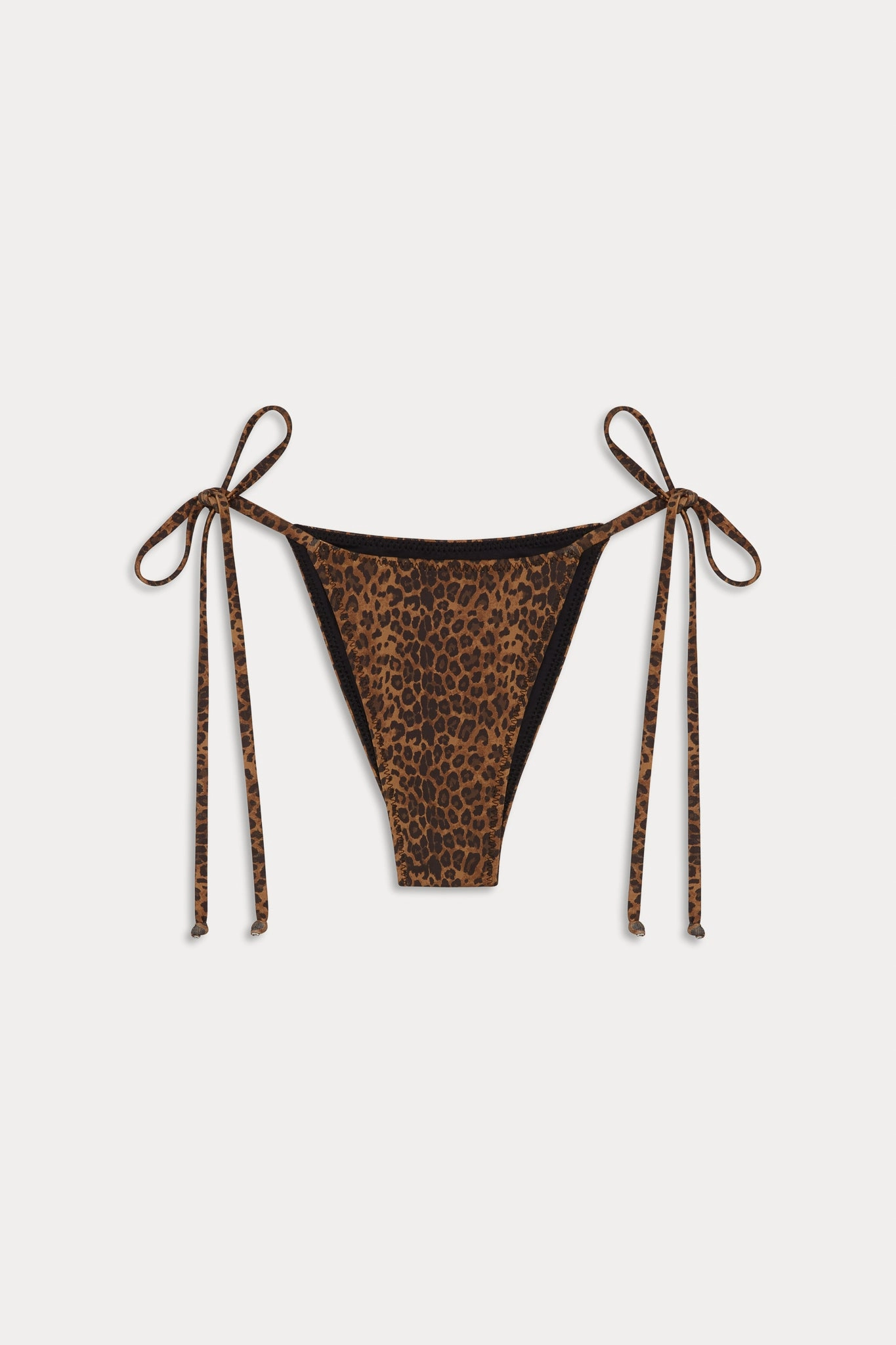 x BELLA HADID Mackenzie String Bikini Bottom - Lucky Leopard