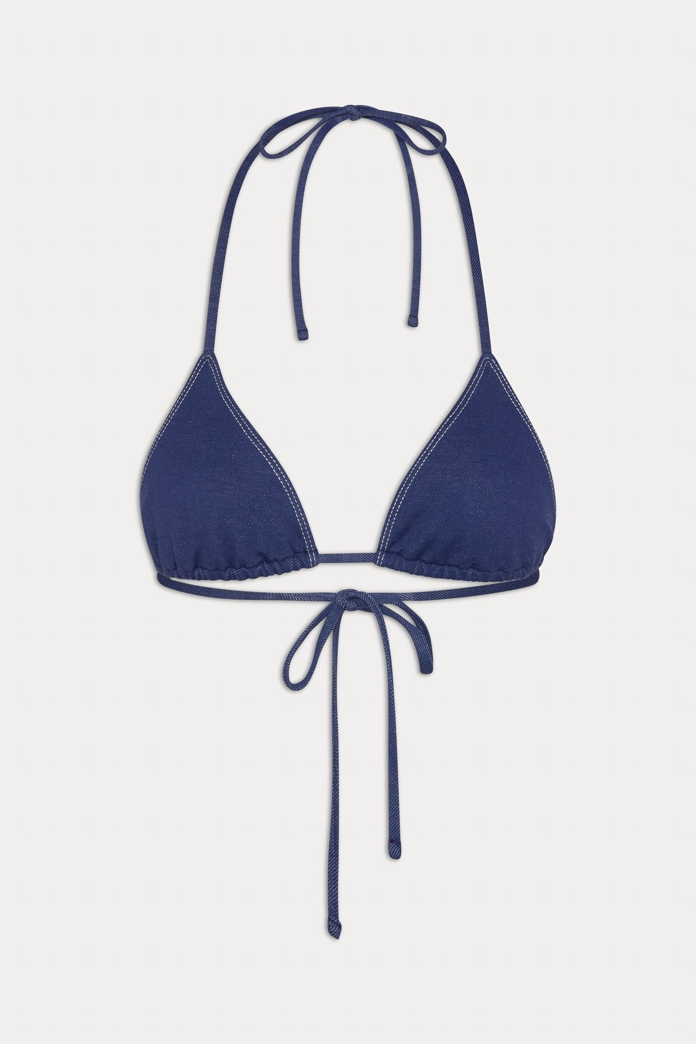 x BELLA HADID Nick Triangle Bikini Top - Summer Denim