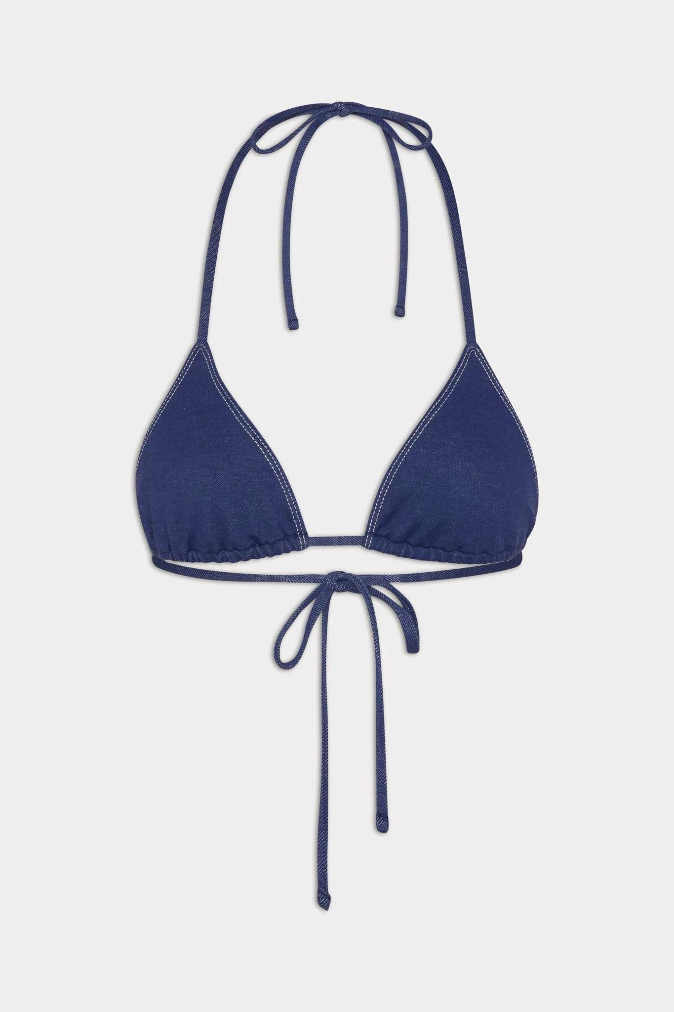 x BELLA HADID Nick Triangle Bikini Top - Summer Denim