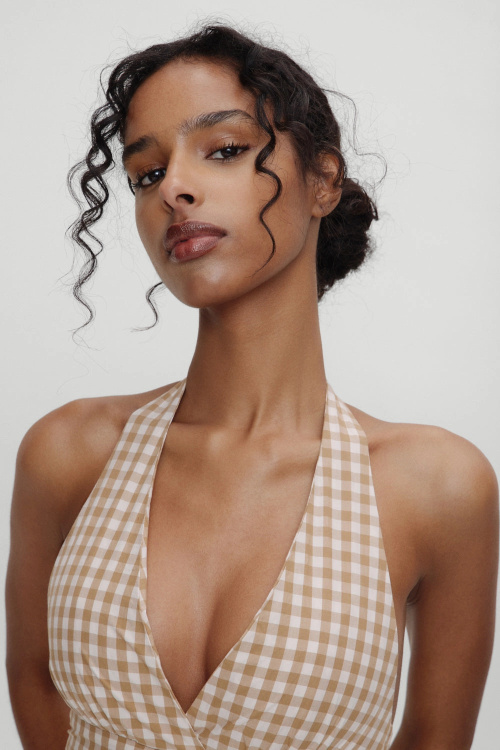 x BELLA HADID Prairie Midi Dress - Rodeo Gingham