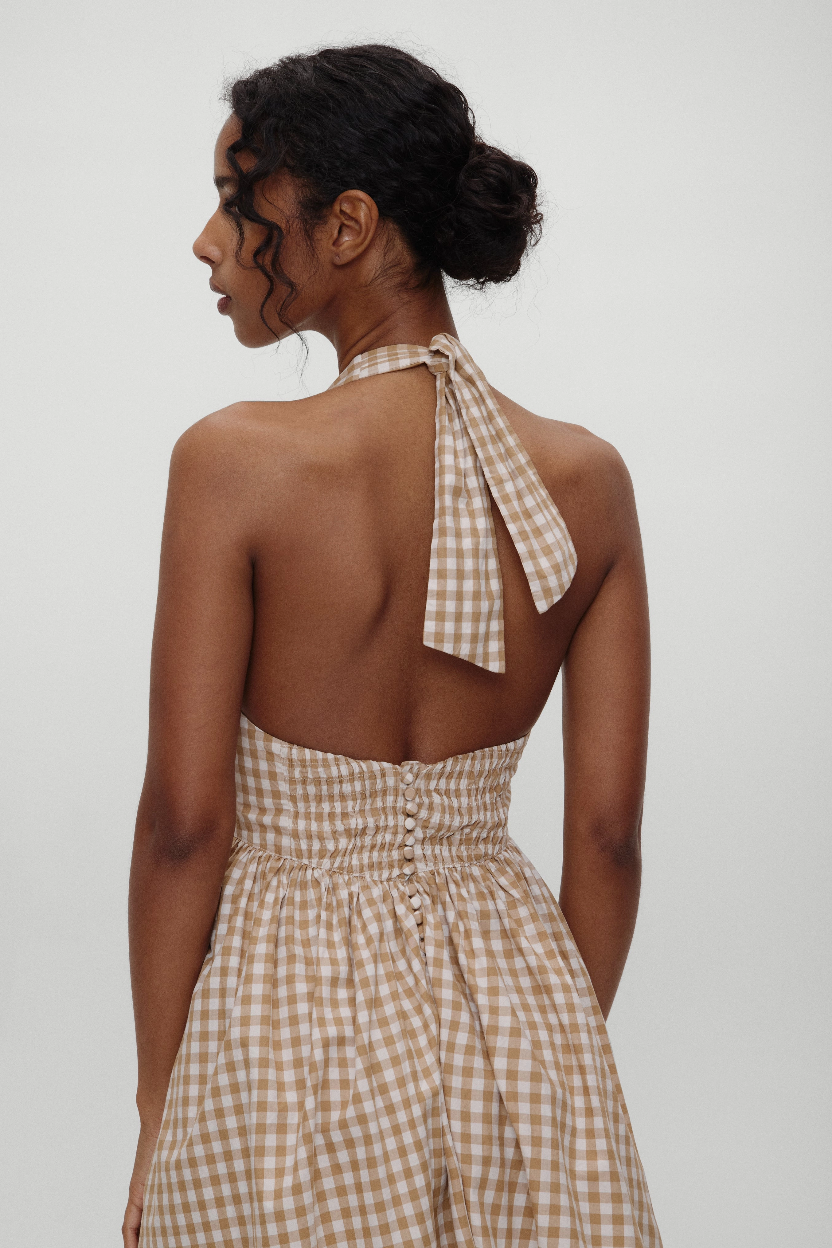 x BELLA HADID Prairie Midi Dress - Rodeo Gingham