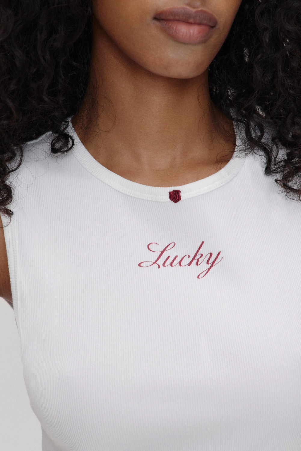 x BELLA HADID Reno Tank Top - Lone Star White