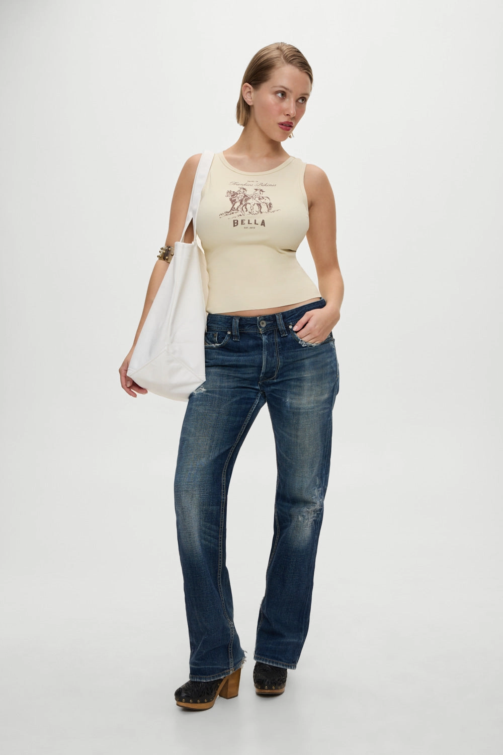 x BELLA HADID Southwest Weekender Bag - White