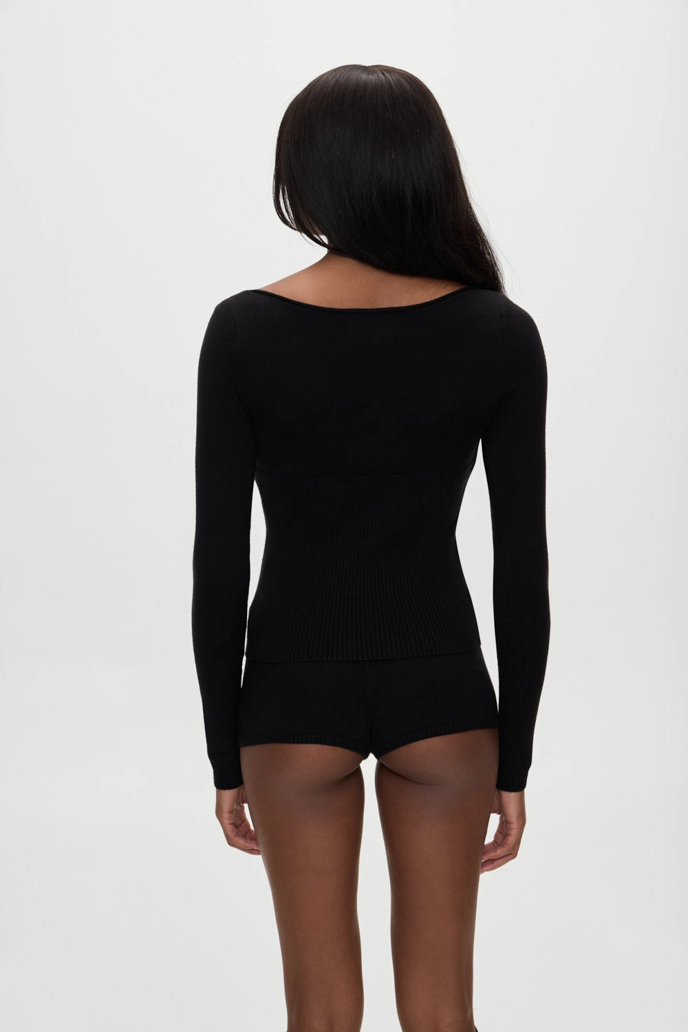x BELLA HADID Theo Knit Sweater - Lone Star Black