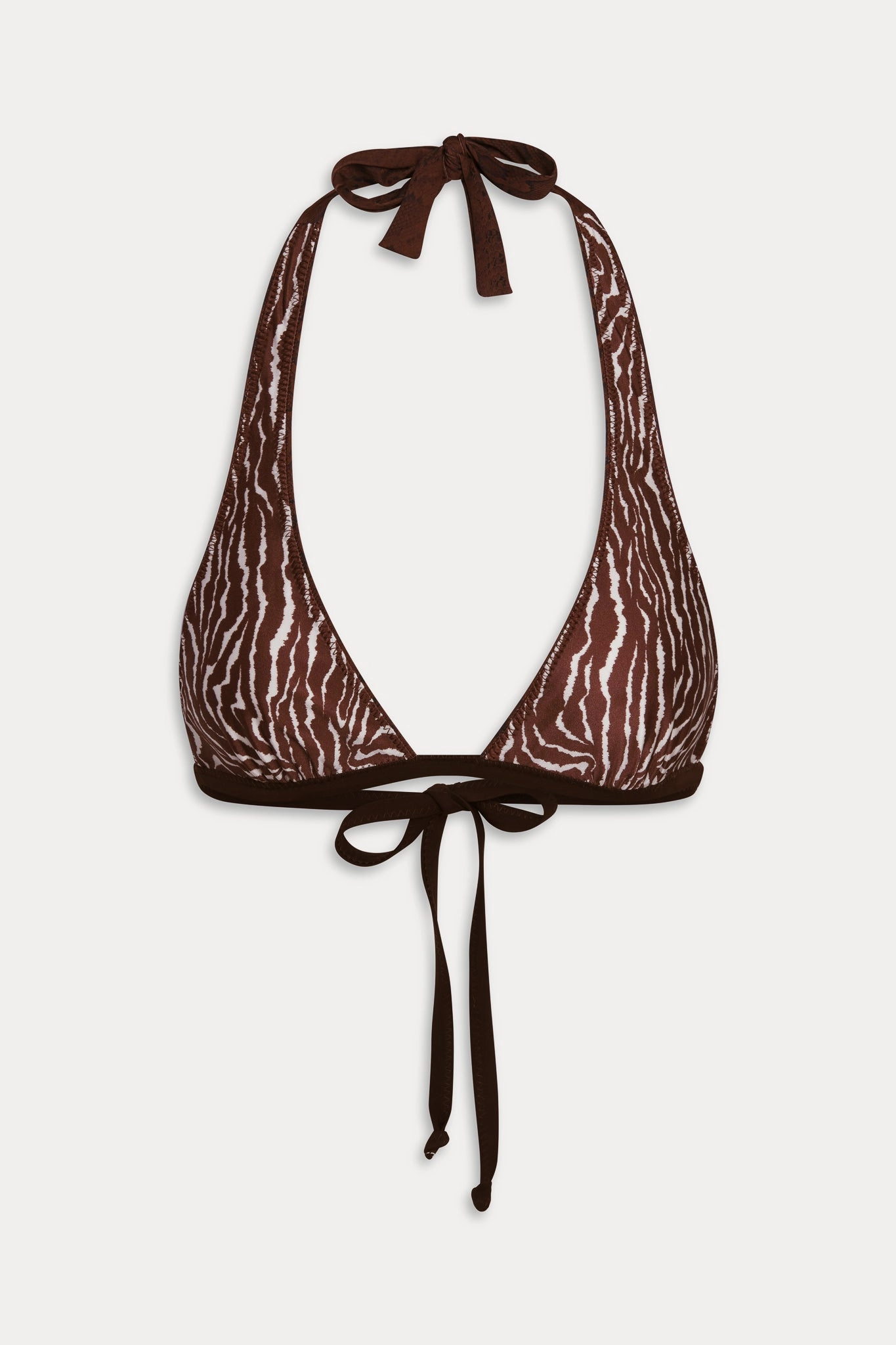 x Ralisation Par Frank Reversible Bikini Top - Python/Animal