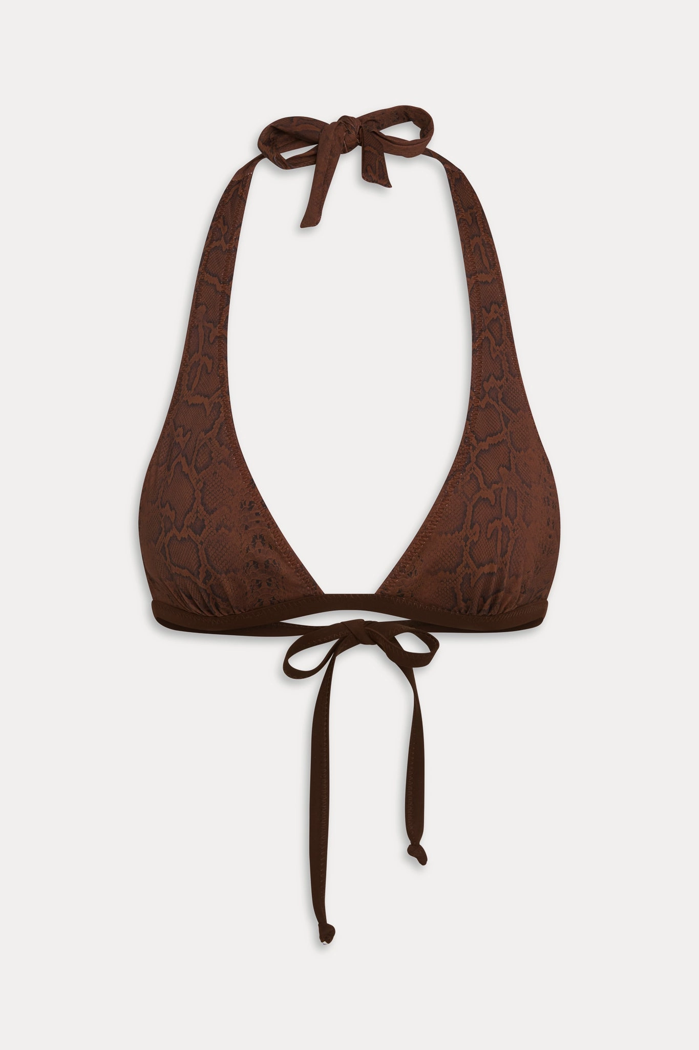 x Ralisation Par Frank Reversible Bikini Top - Python/Animal