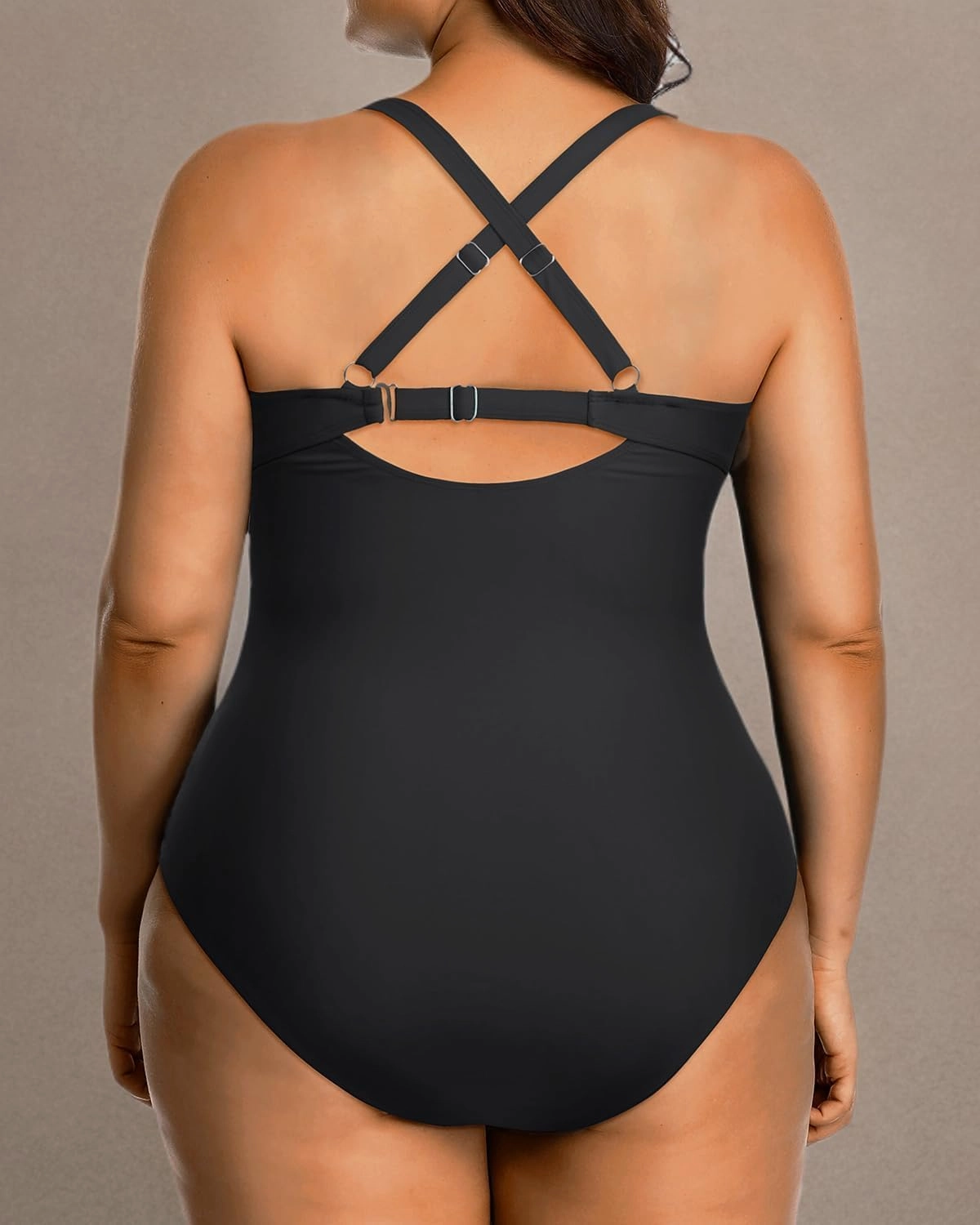 Yonique Plus Size One Piece Swimsuit for Women Tummy Control Bathing Suit Cutout Swimwear