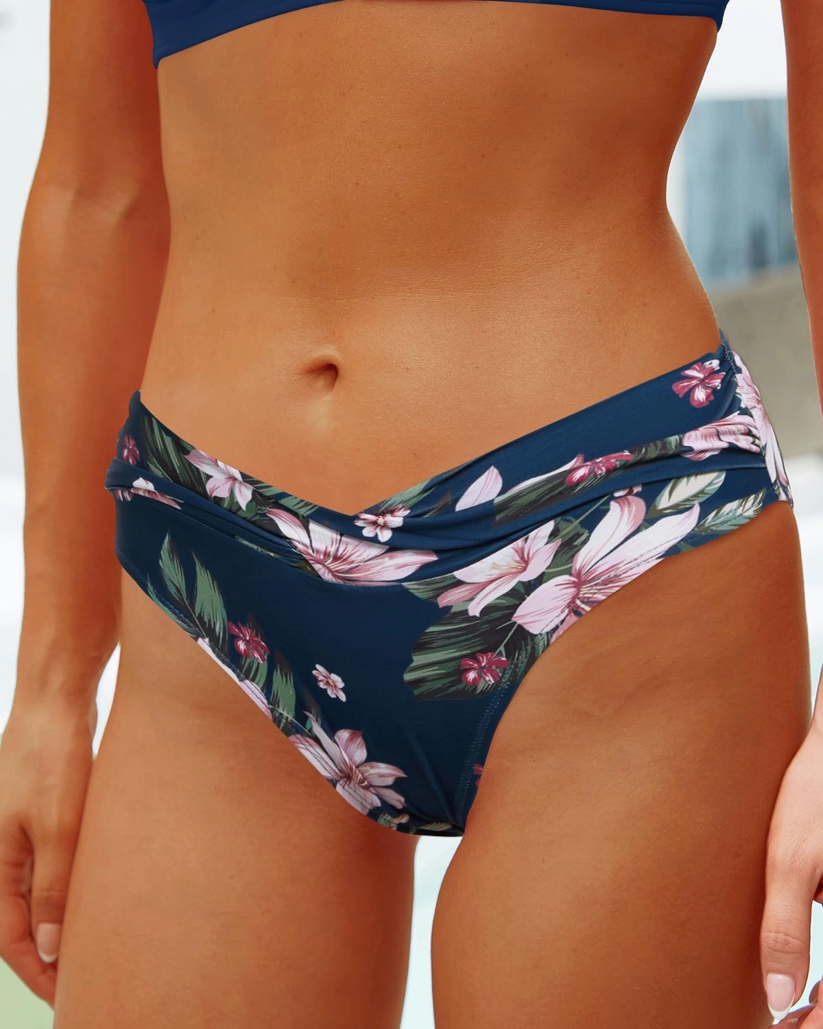 Yonique Women Two Piece Bathing Suits Push Up Bikini Set Halter Swimsuit Vintage Swimwear