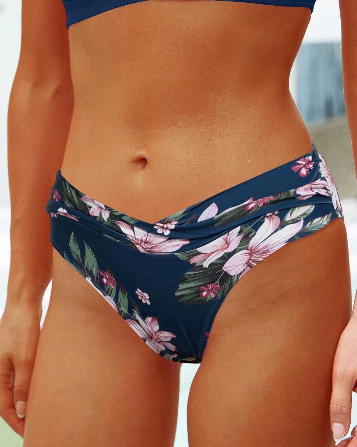 Yonique Women Two Piece Bathing Suits Push Up Bikini Set Halter Swimsuit Vintage Swimwear