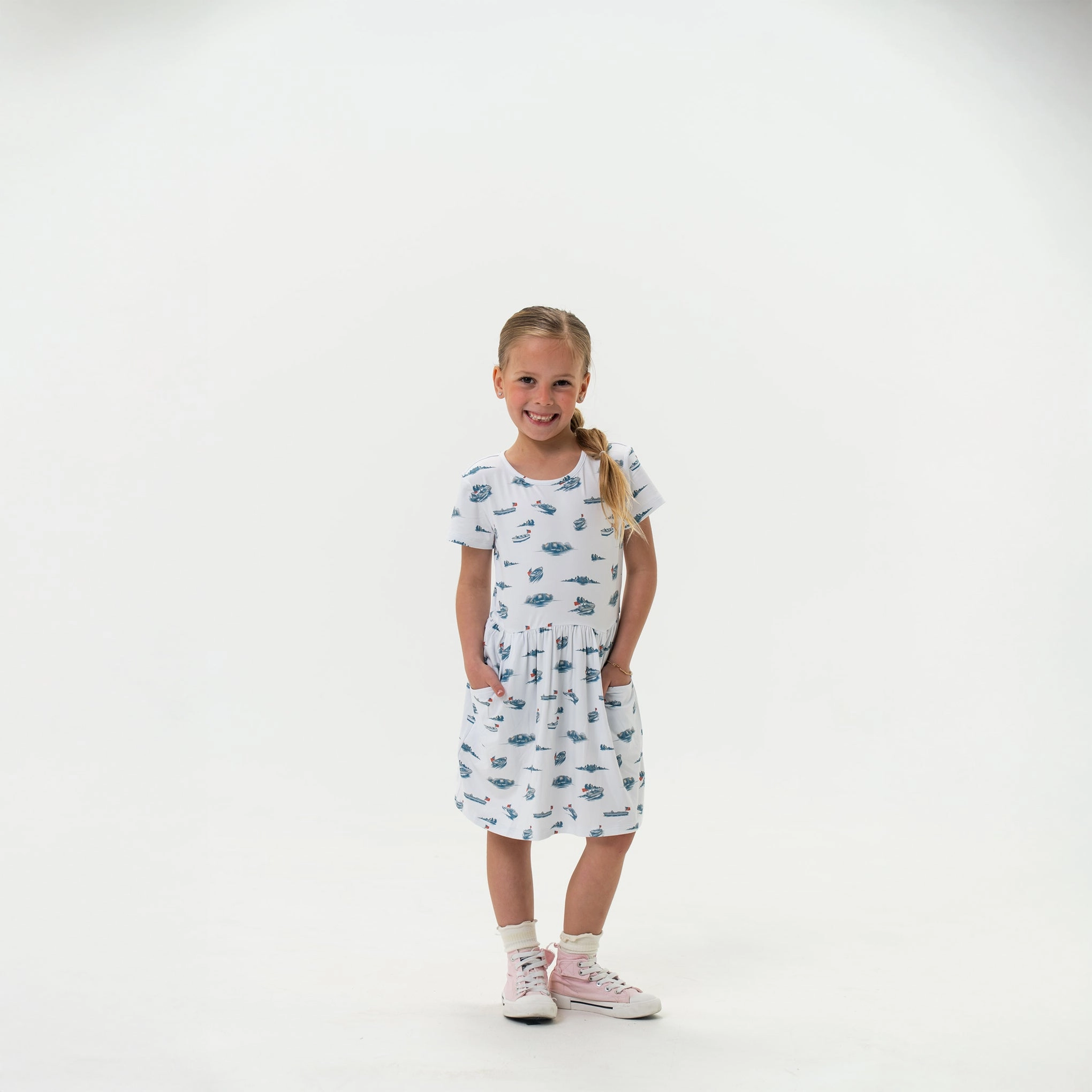 Youth Moxie Dress - Lake Weekend