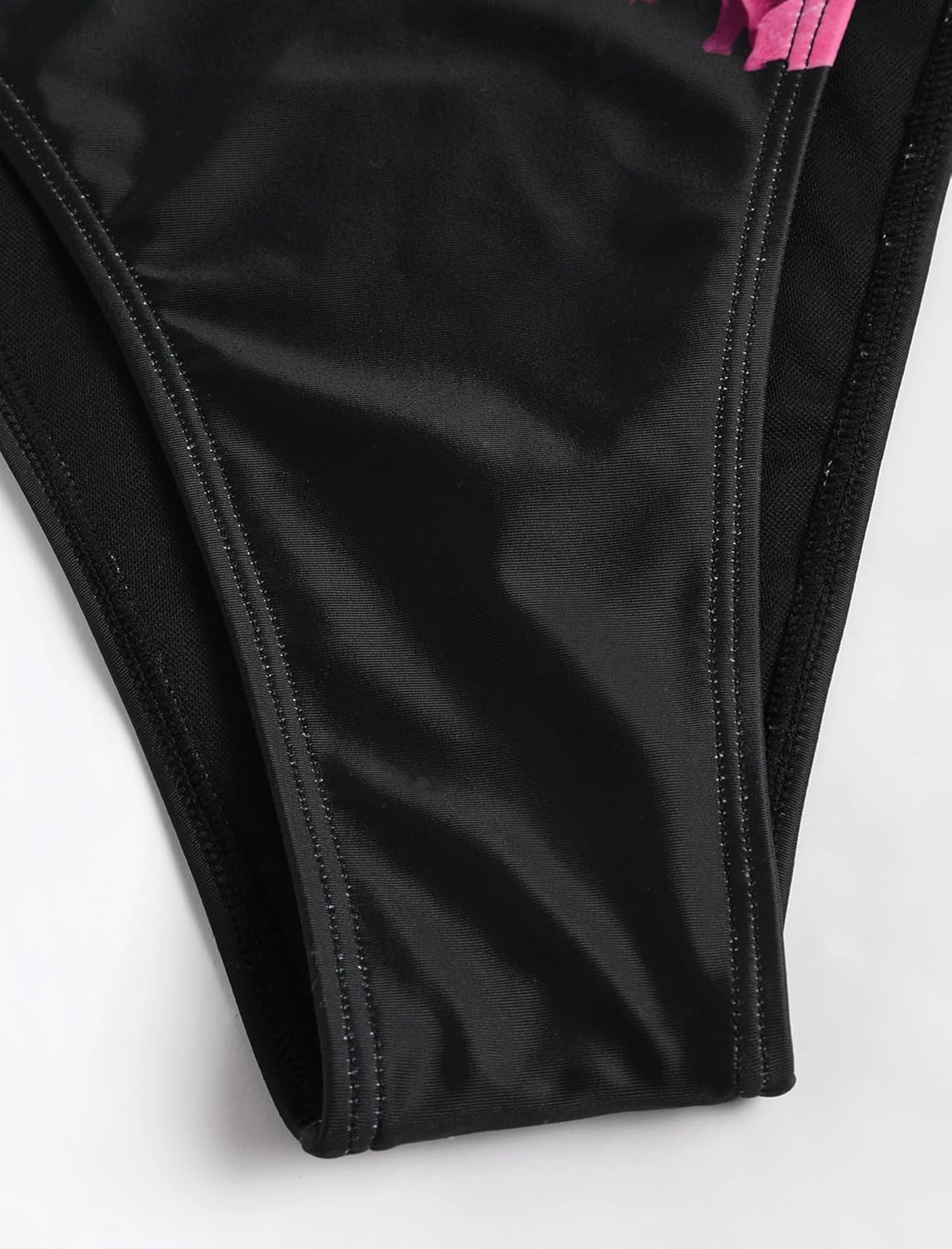 ZAFUL Women Plunging One Piece Swimsuit Backless Cross Tie High Cut Thong One-Piece Bathing Suit